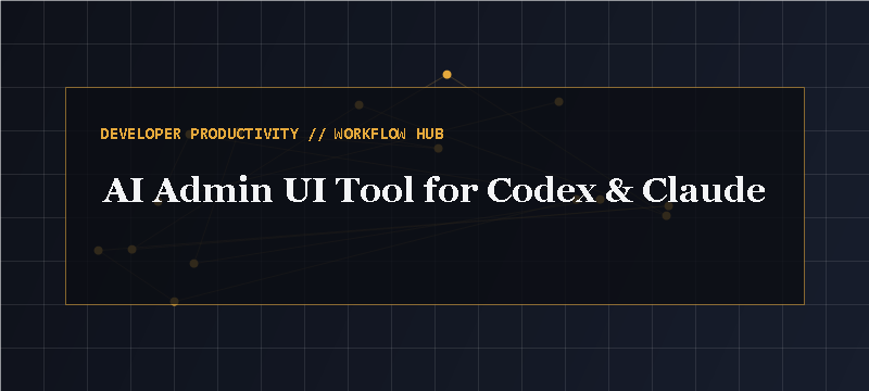 Admin UI Tool Banner